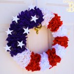 Patriotic Flower Wreath